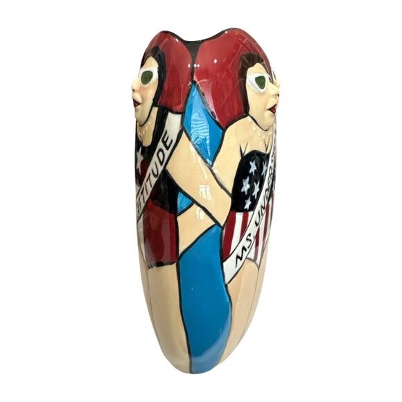 Pageant Ladies Fun Colorful Vase by Funseekers Westland Giftware - Picture 3 of 10